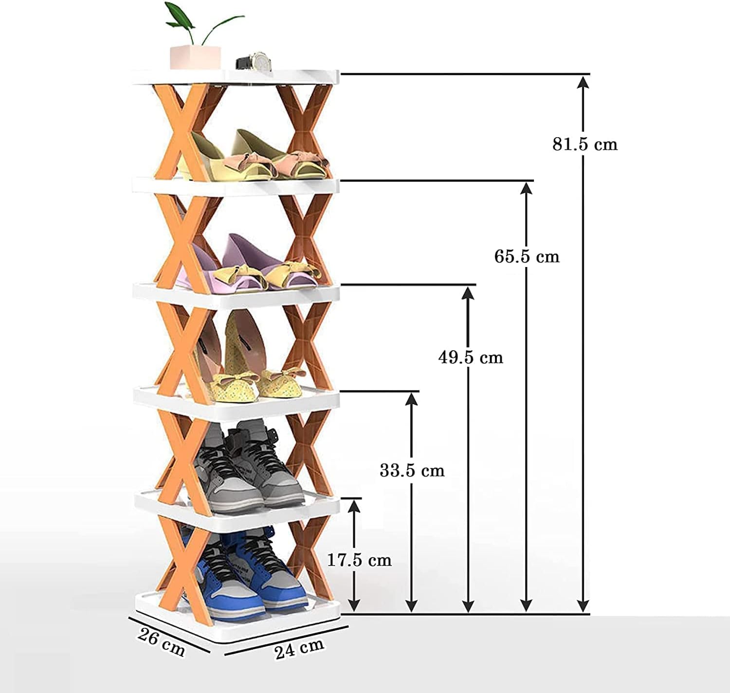 Modular Stackable Shoe Rack
