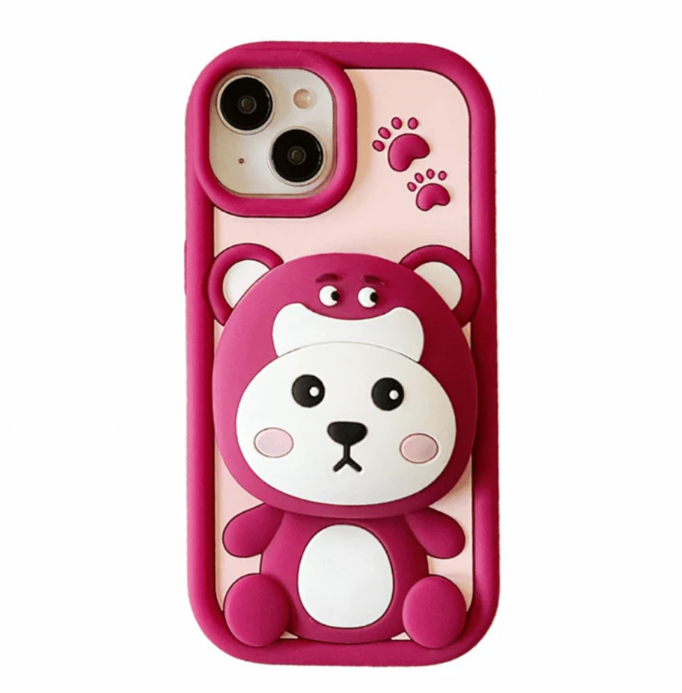 Silicone 3D Design Cartoon iPhone Case