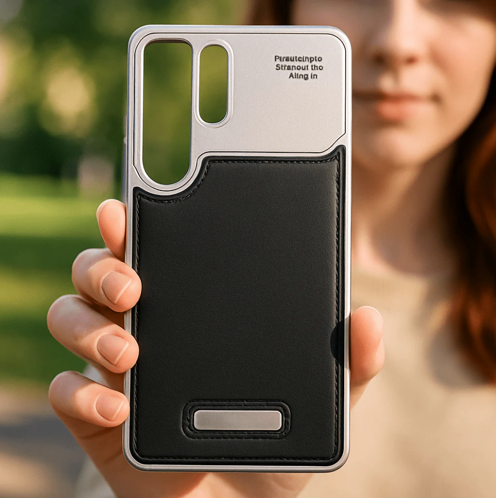 Creative Leather Patch Phone Case