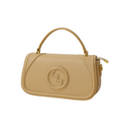 Textured Top-Handle Shoulder Bag