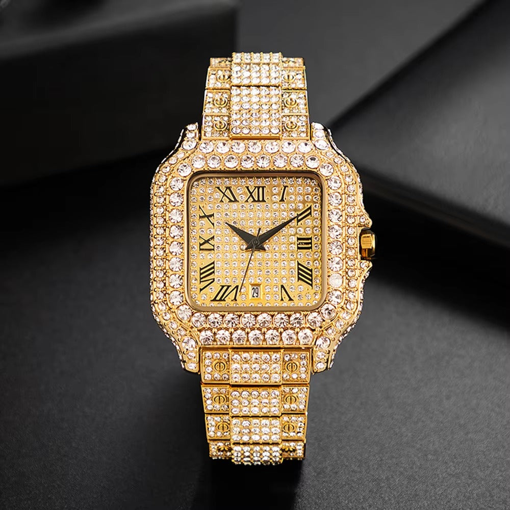 Diamond Quartz Wrist Watch
