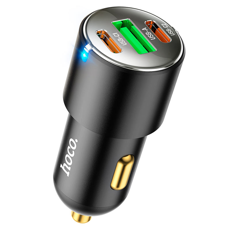 Hoco - 3 Port Car Charger (NZ6)